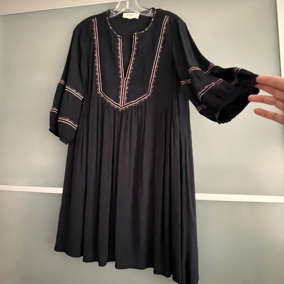BA&SH Bohemian Relaxed-Fit Short Dress - Picture 4 of 11